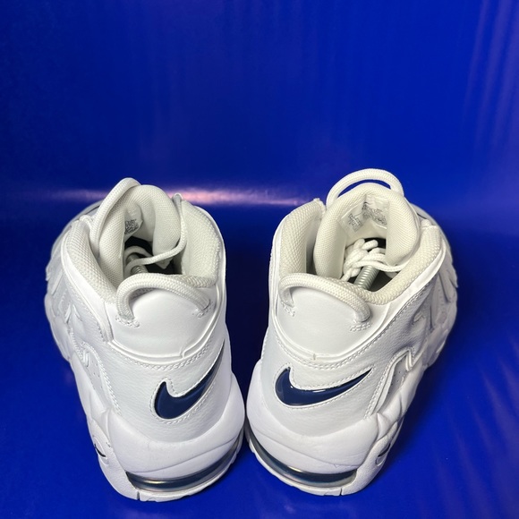 Nike Air More Uptempo Triple White GS Size 6.5Y Women 8 Same Day Shipping - Picture 5 of 8